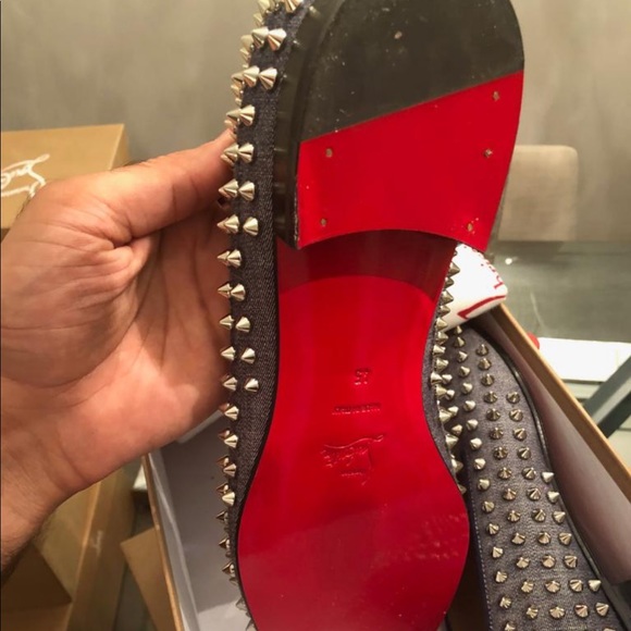 CHRISTIAN LOUBOUTIN DANDELION SPIKES LOAFERS - Picture 4 of 7